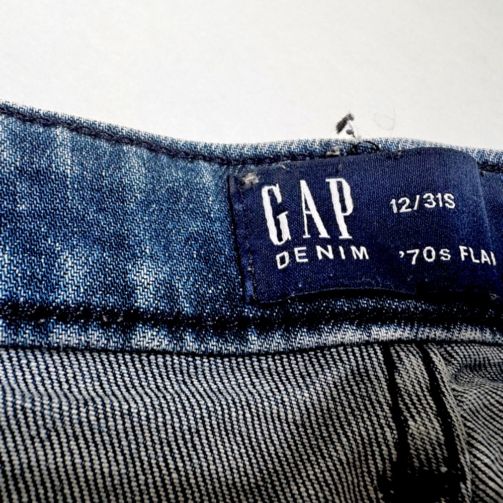 GAP jeans, flare leg, size 12 short